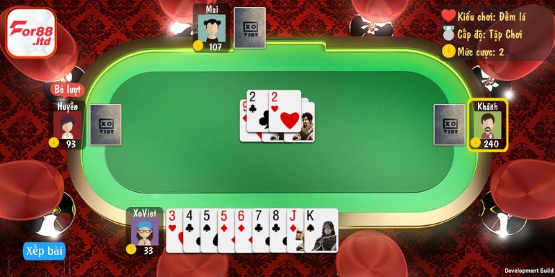 Tiến lên phong cách miền nam và miền bắc có đôi chút sự khác biệt